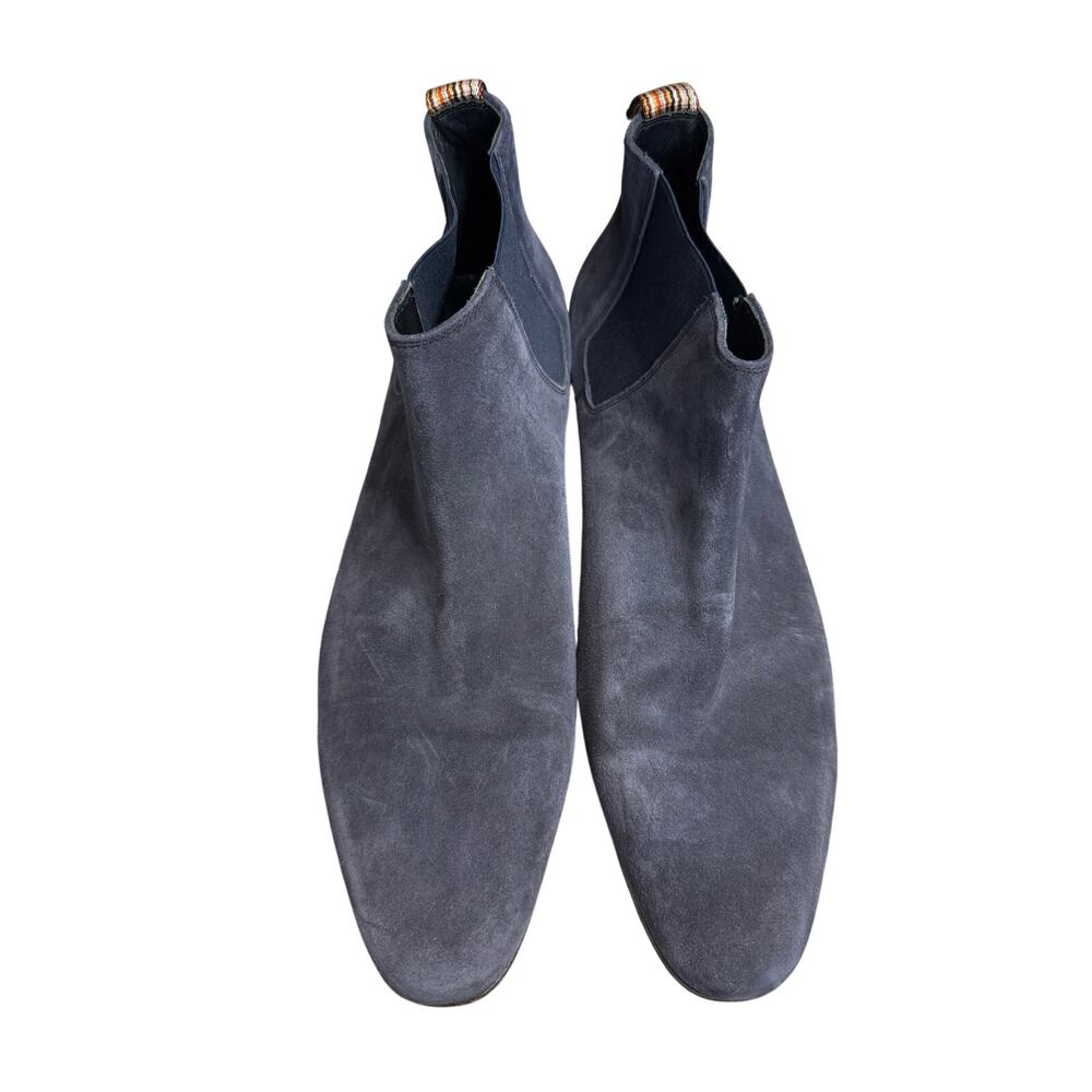 Paul Smith Blue Suede Chelsea Boots - Picture 2 of 8